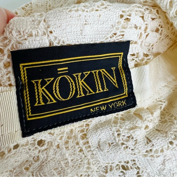 Vintage KOKIN New York Luxurious Couture Crochet Bucket Hat - Picture 2 of 16